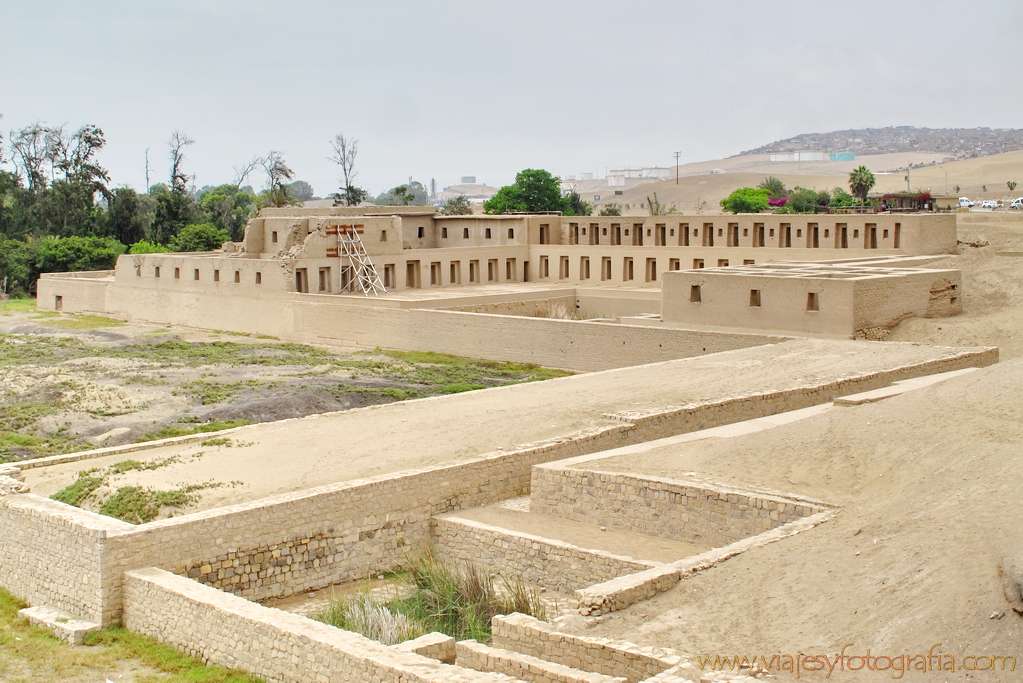 Ruinerna av Pachacamac pussel på nätet
