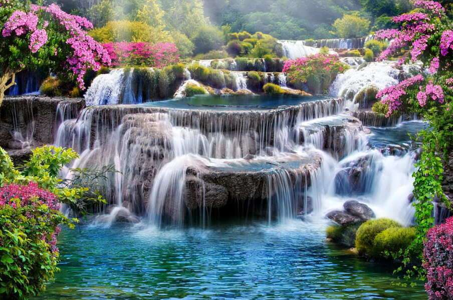 bellissime cascate puzzle online