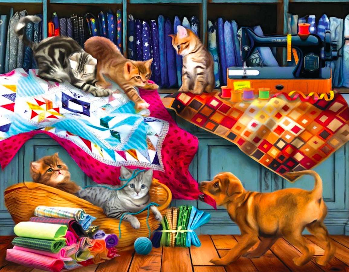 Home pets in action :) jigsaw puzzle online