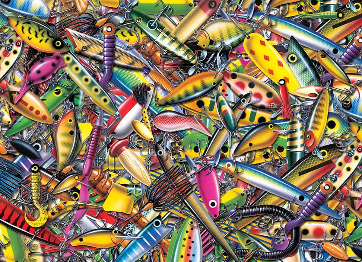 Kunstaas, een droom voor vissers :) legpuzzel online