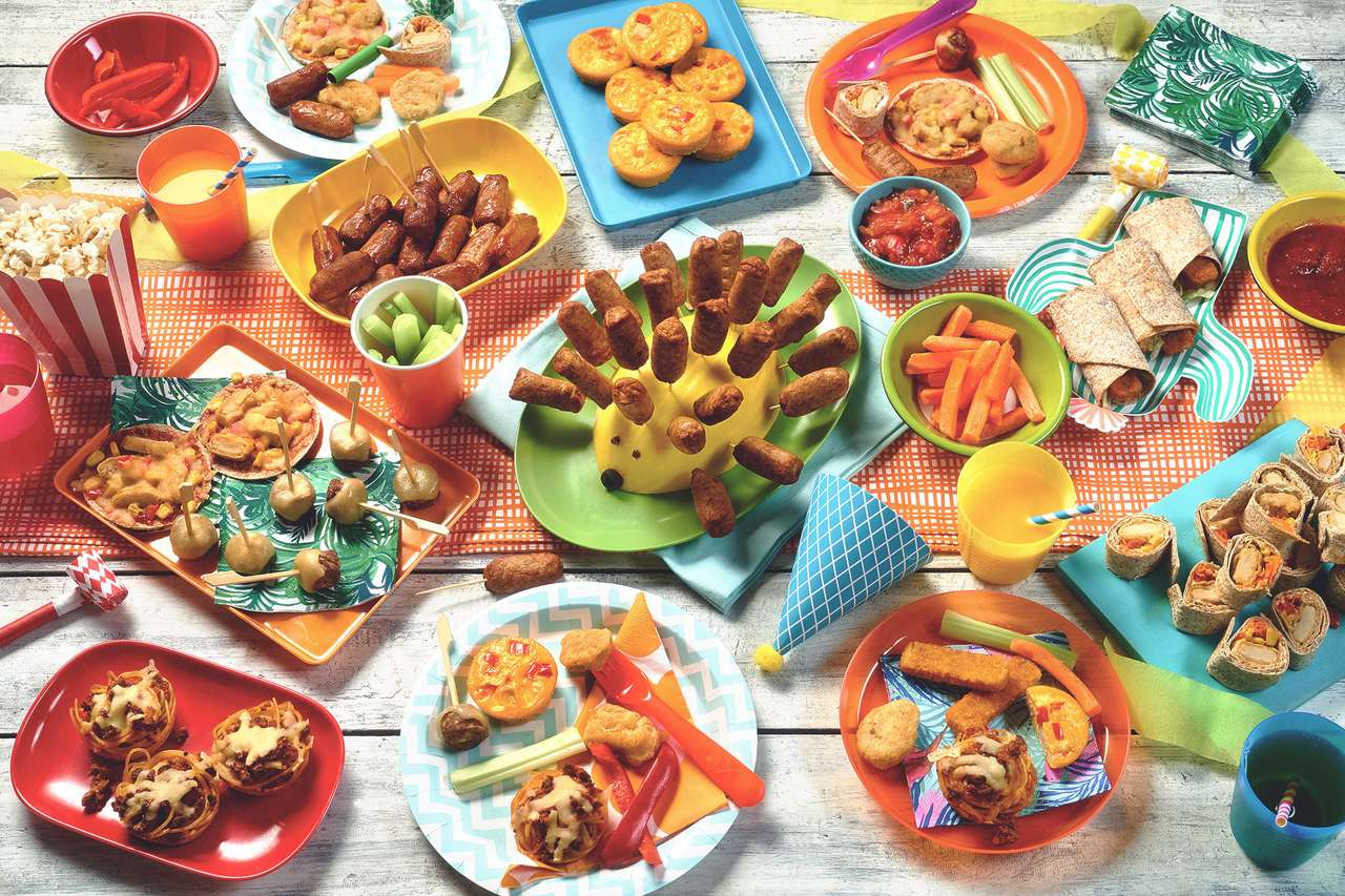 Eten voor kinderfeestjes online puzzel