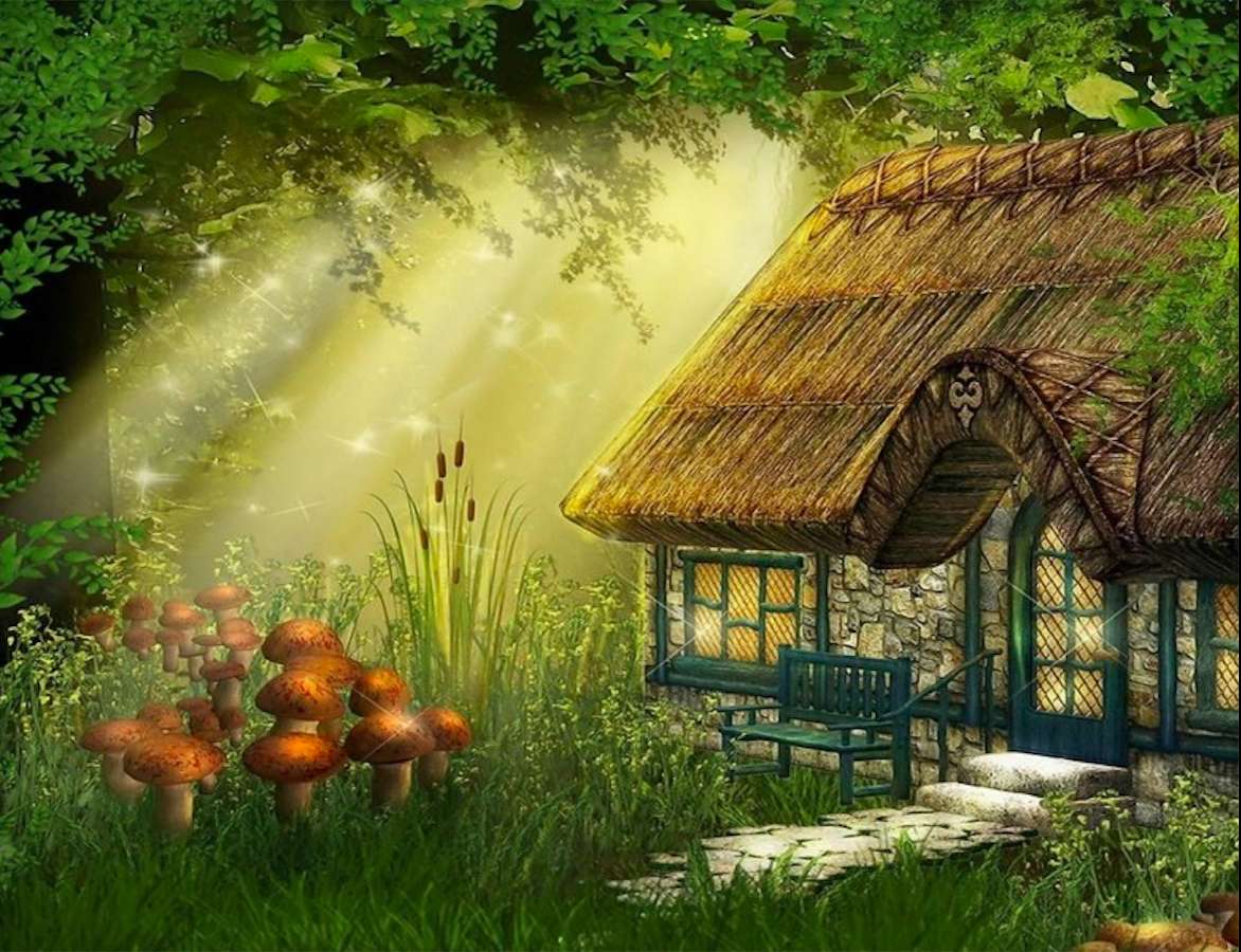 Сказочный домик в лесу