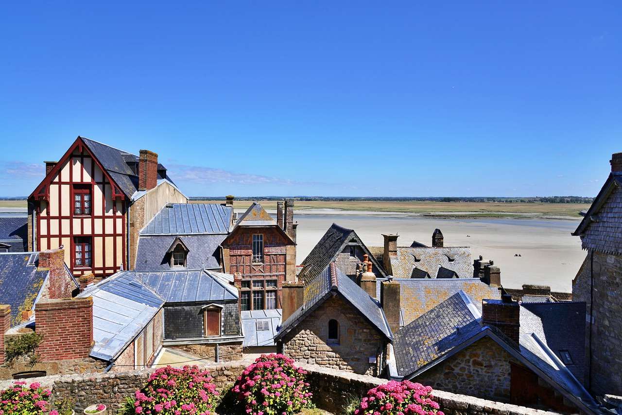 Mont Saint Michel házak kirakós online