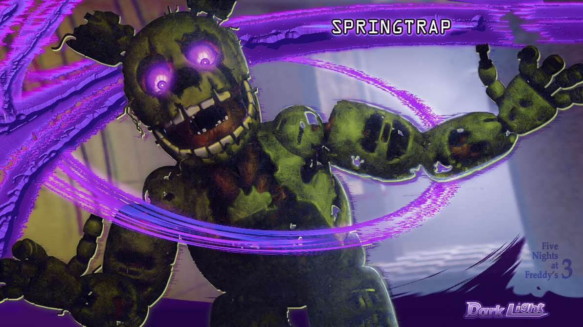 Fnaf Springtrap Purple Guy онлайн пъзел