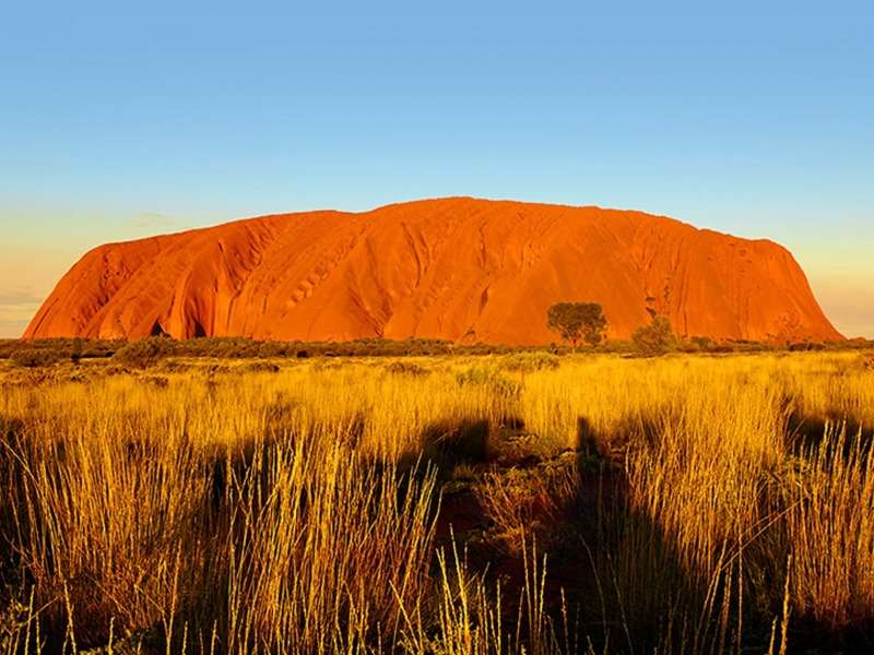 Ausztrália-Uluru-Aboriginal szent szikla kirakós online