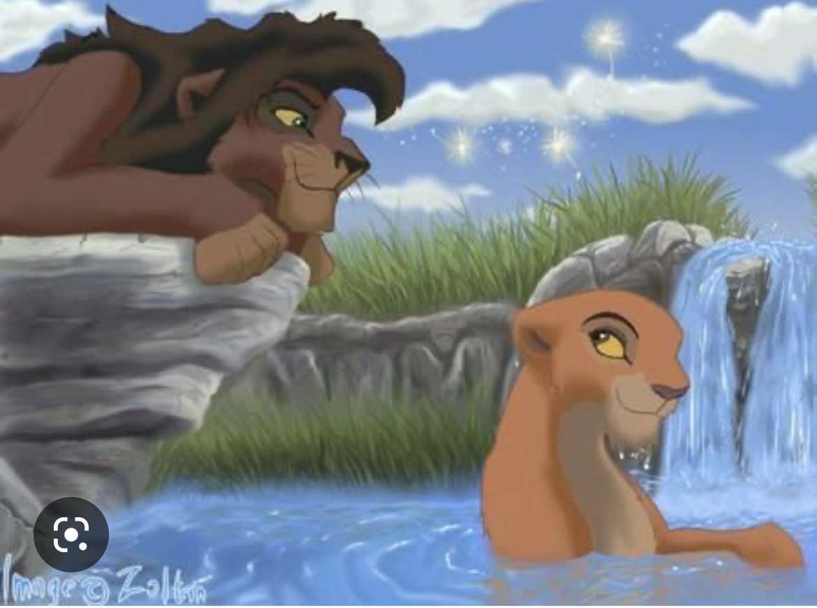 Le Roi Lion Kovu et Kiara puzzle en ligne