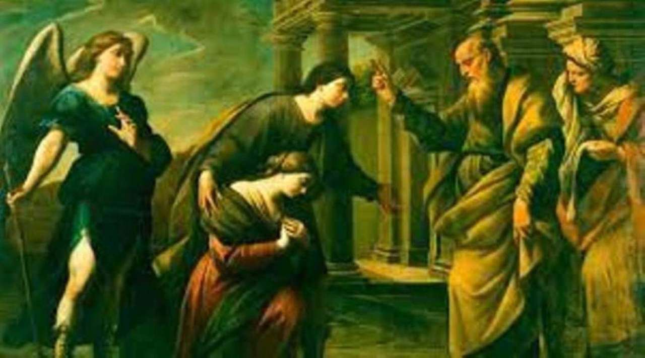 Archangel Saint Raphael with Tobias and Sara online puzzle
