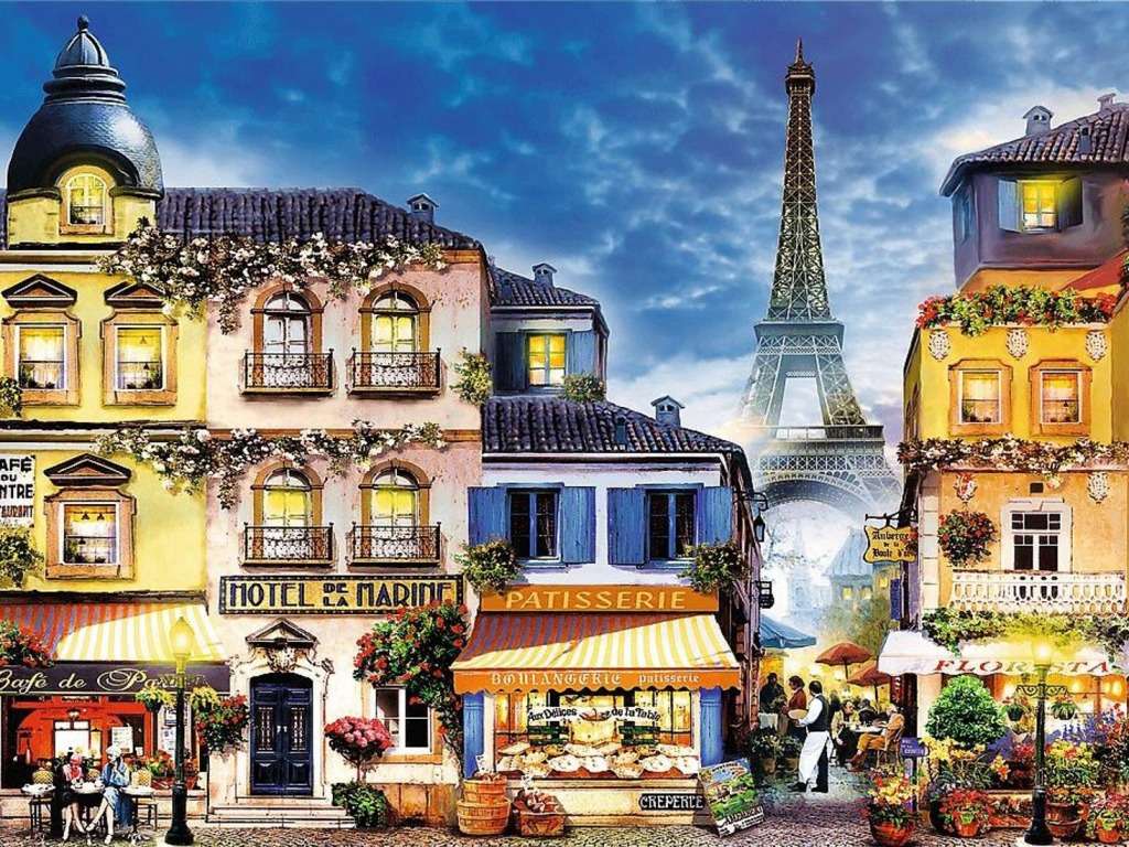 Frankreich-Der Charme der Straßen von Paris Online-Puzzle