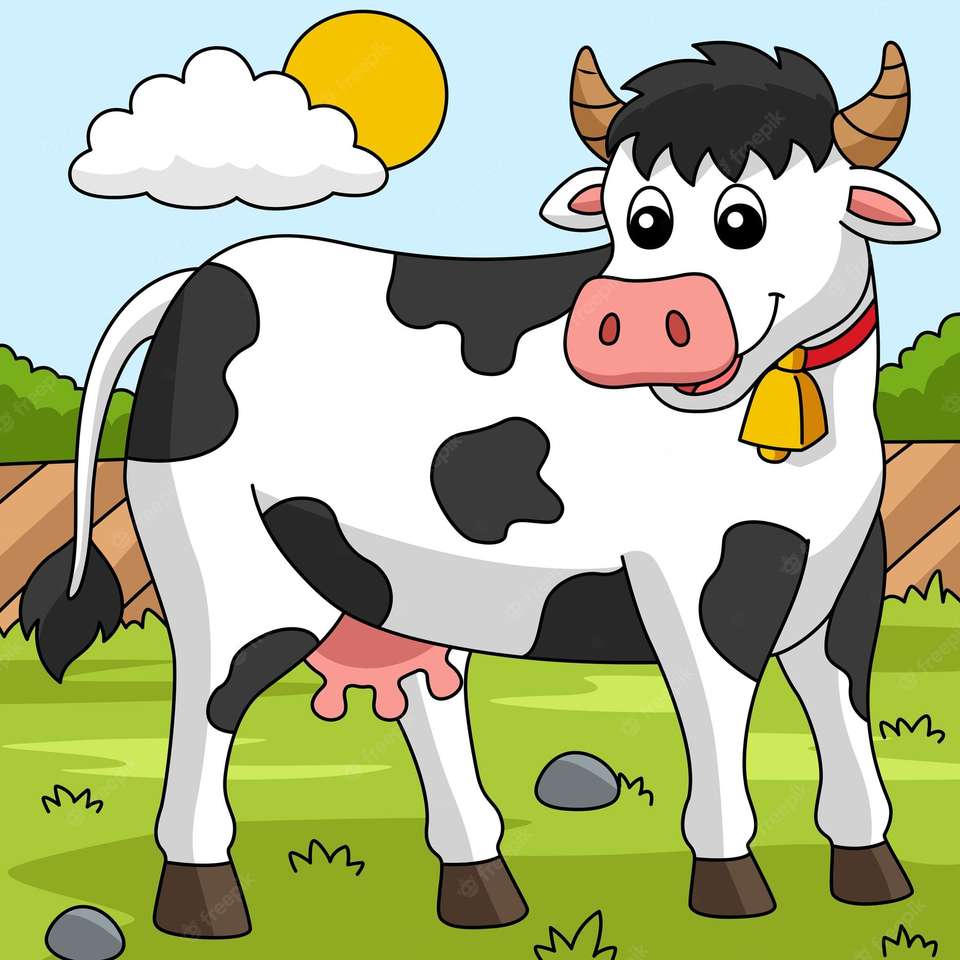 jarní kráva skládačky online