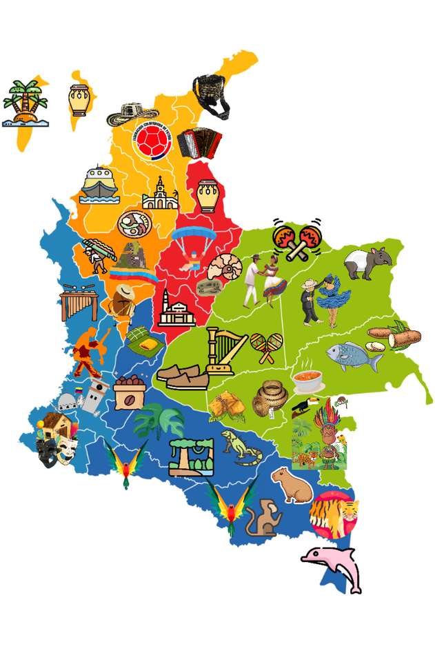 harta colombiei puzzle online