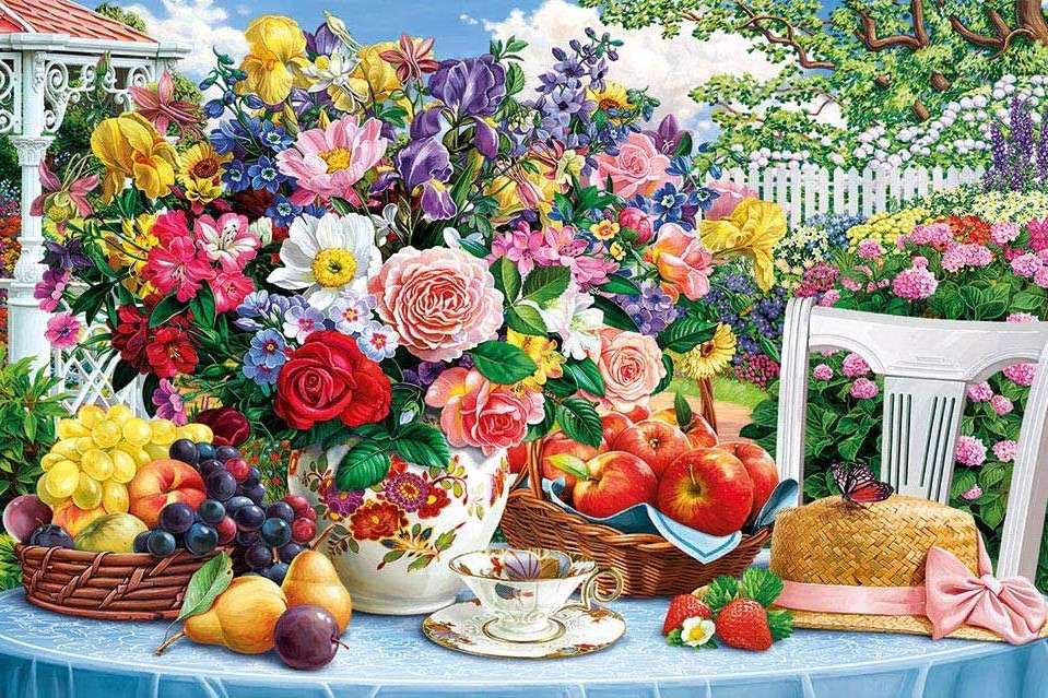 A large bouquet of flowers jigsaw puzzle online
