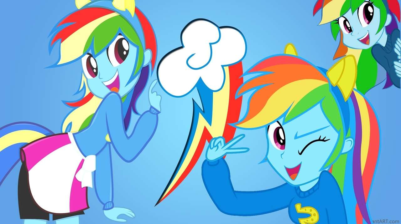 Rainbow Dash EQG PUZZELFABRIEK online puzzel