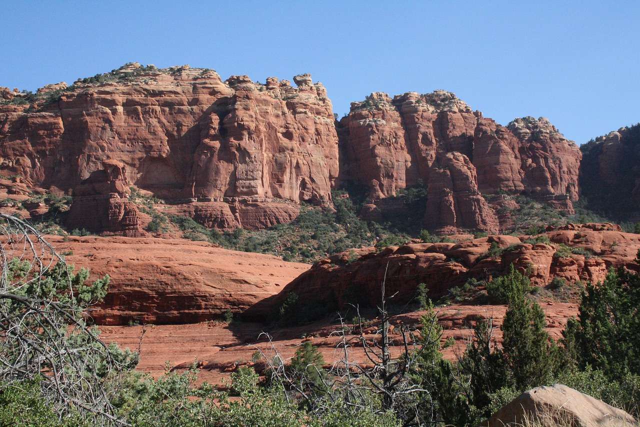 Скална формация Аризона Седона Червени скали онлайн пъзел