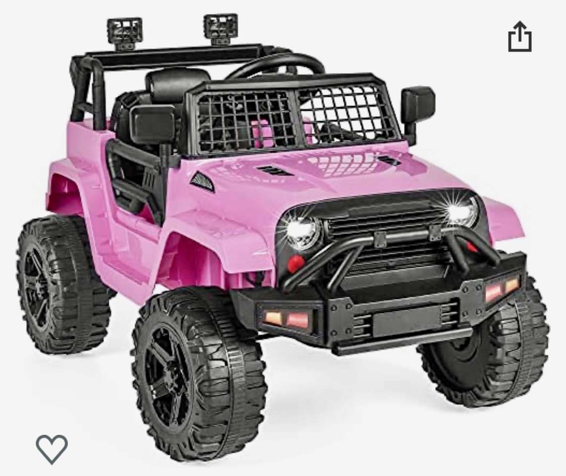 Passeio de carro rosa puzzle online