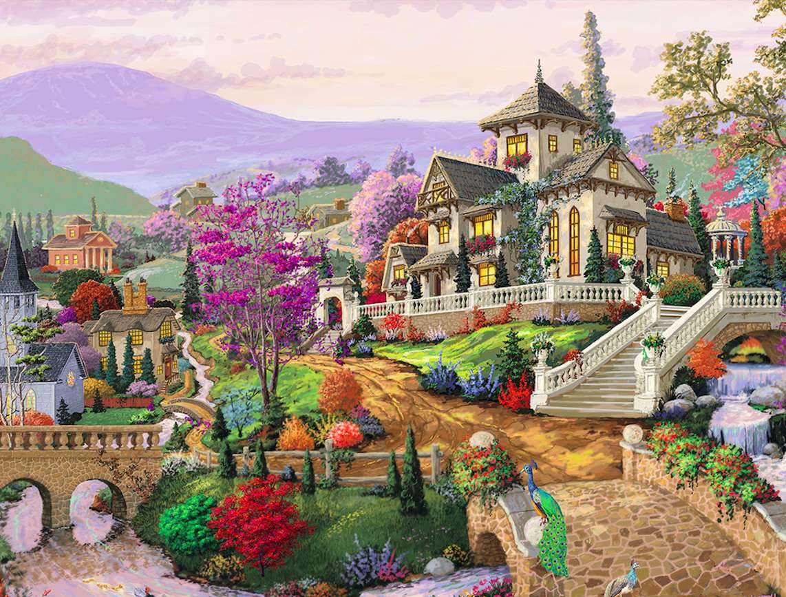 Prachtig Victoriaans huis op de heuvel online puzzel