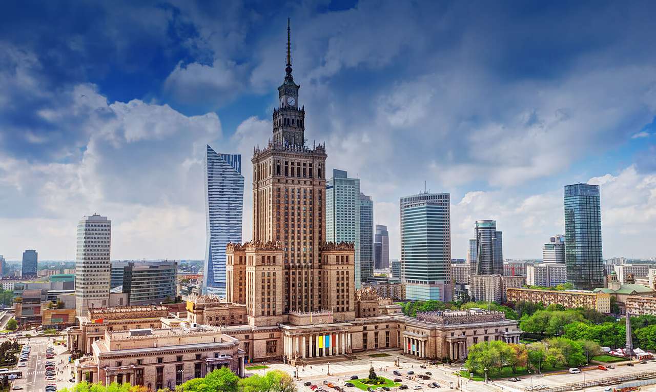 Kultúra és Tudomány Palotája Varsóban kirakós online