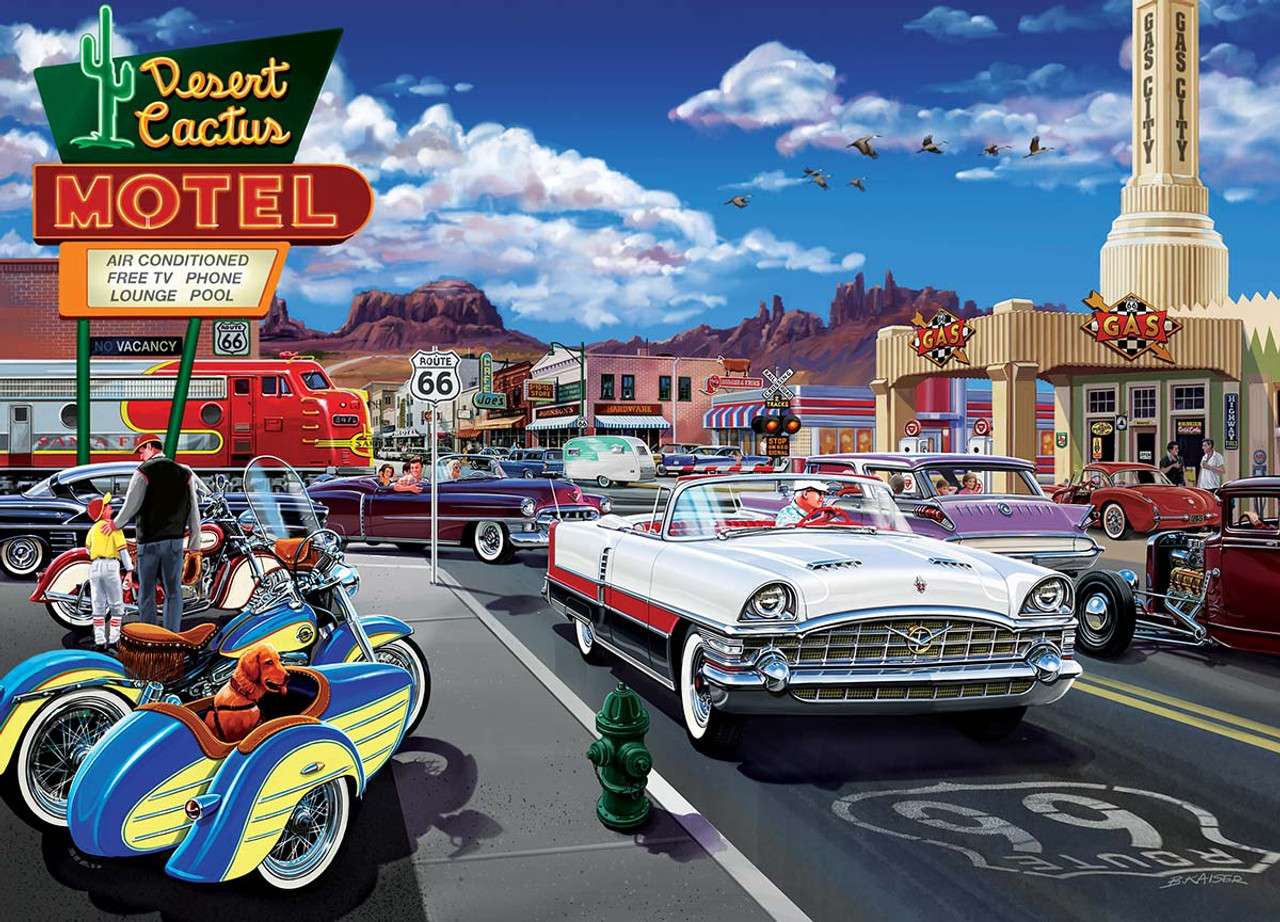 Cruisin' Rt66: Drive Through on Route. 66 jigsaw puzzle online