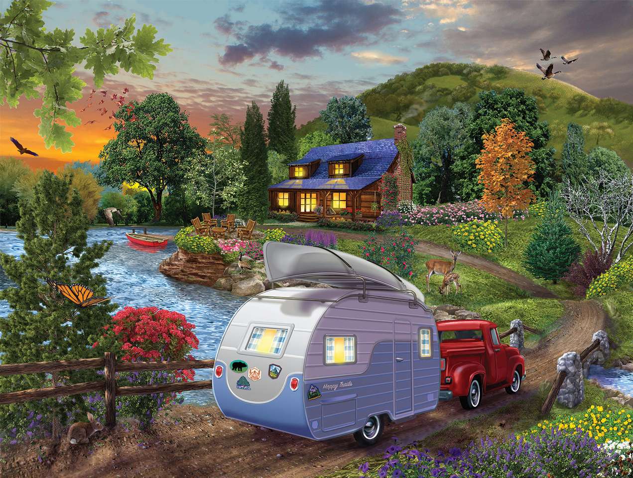Camper's Coming Home jigsaw puzzle online