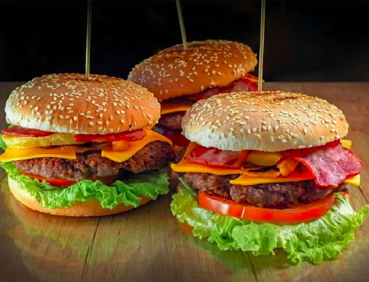 Ongezonde maar verleidelijke hamburgers :) online puzzel