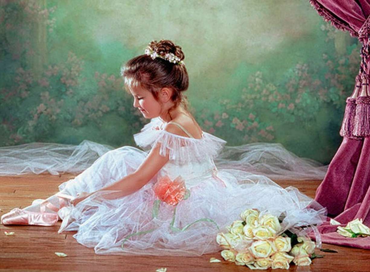 En söt liten ballerina :) pussel på nätet