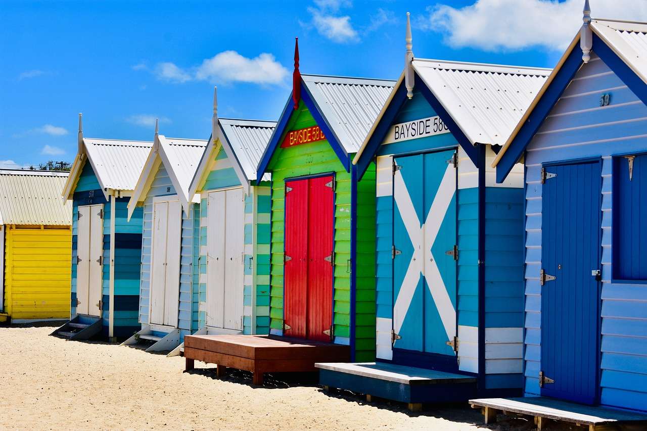 Casas Edificios Melbourne Brighton rompecabezas en línea