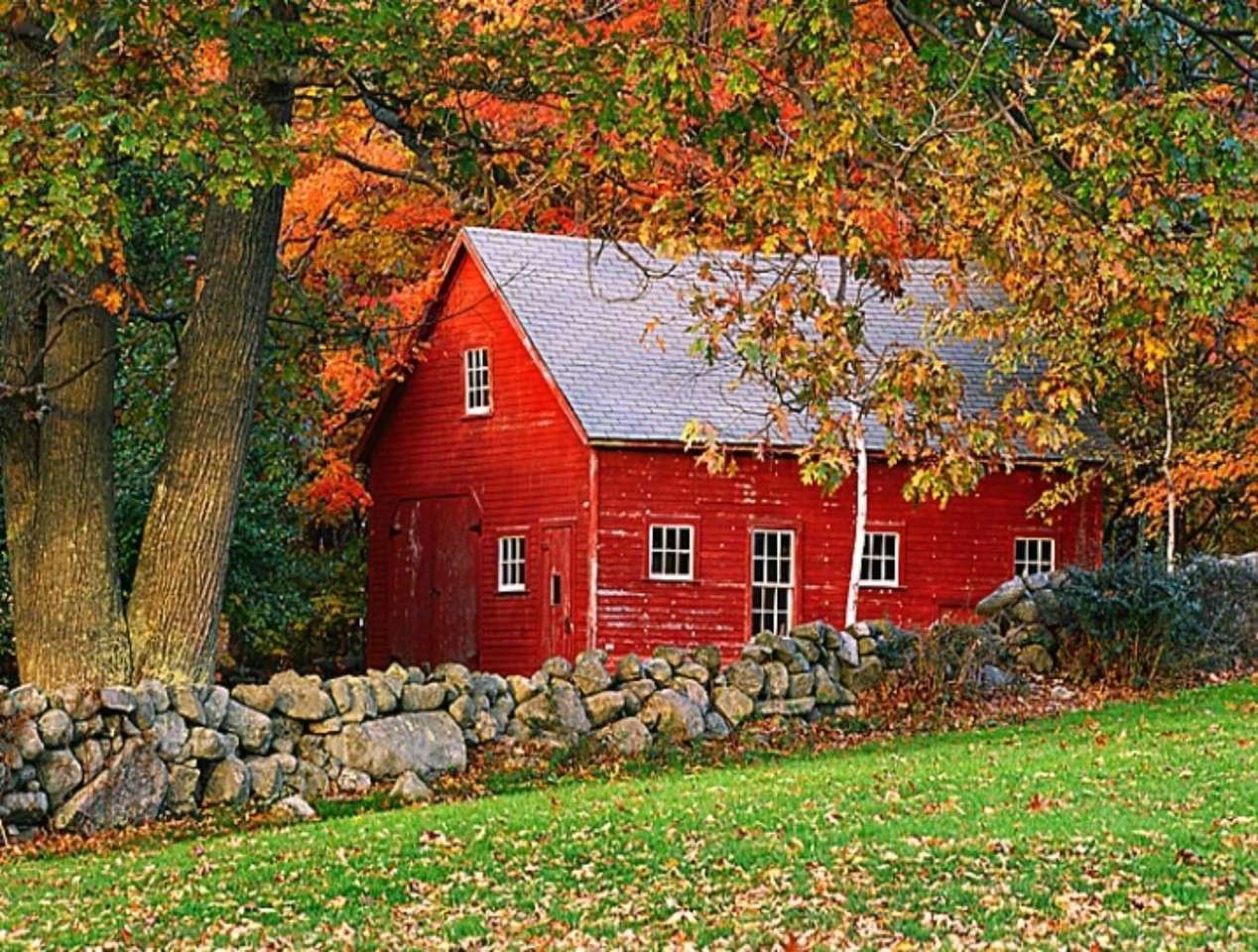 Herbst auf dem Lande in den USA Puzzlespiel online