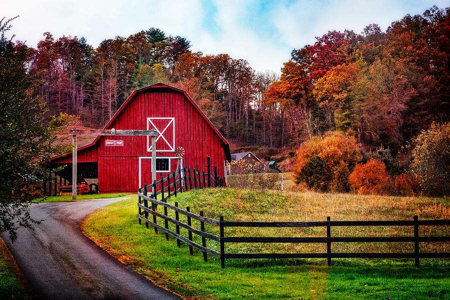 Podzim na venkově USA skládačky online