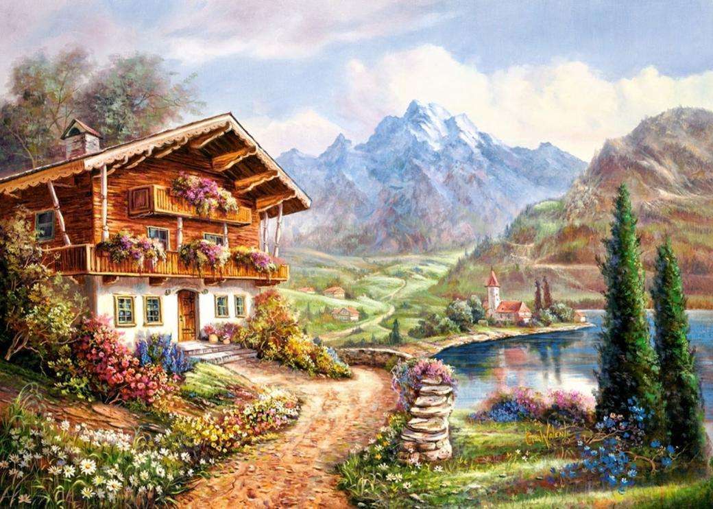 Frühling in den Alpen Puzzlespiel online