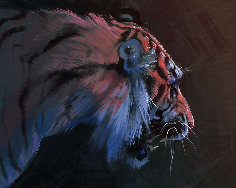 Tiger Art online παζλ