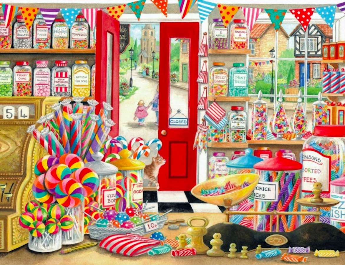 Lollipopwinkels toen, yum legpuzzel online