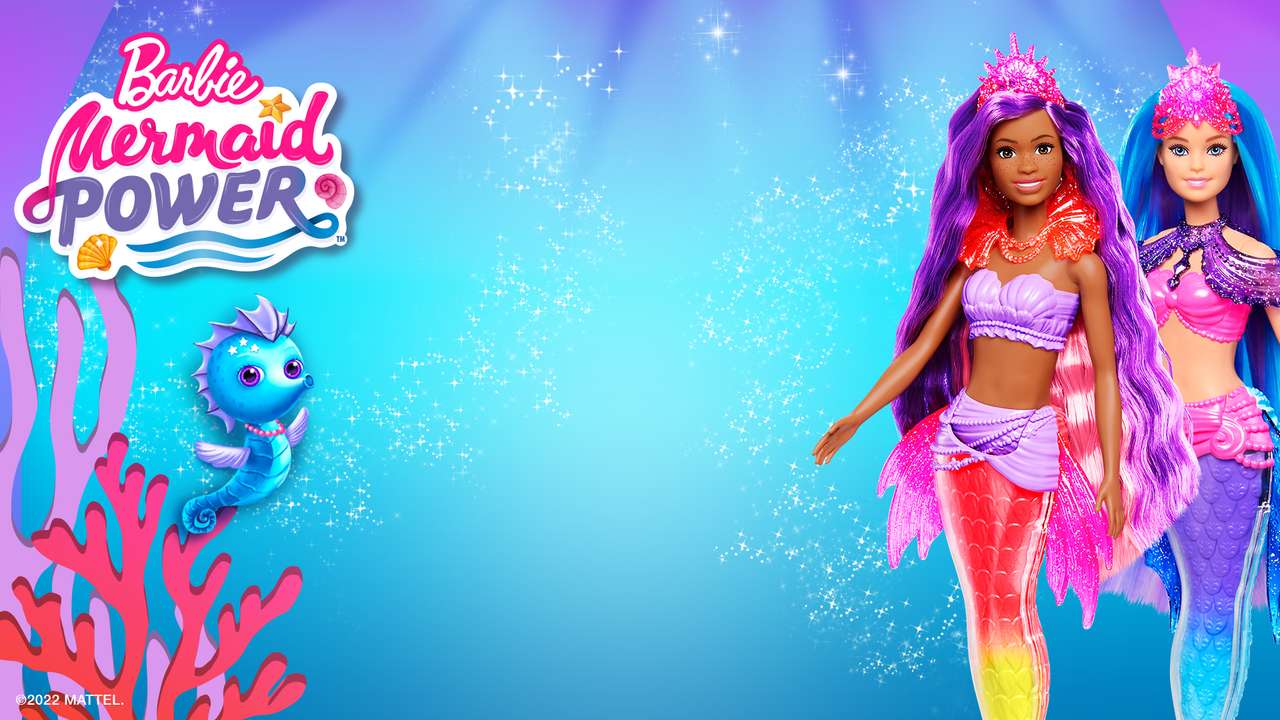 Barbie sjöjungfru kraftpusselfabrik pussel på nätet
