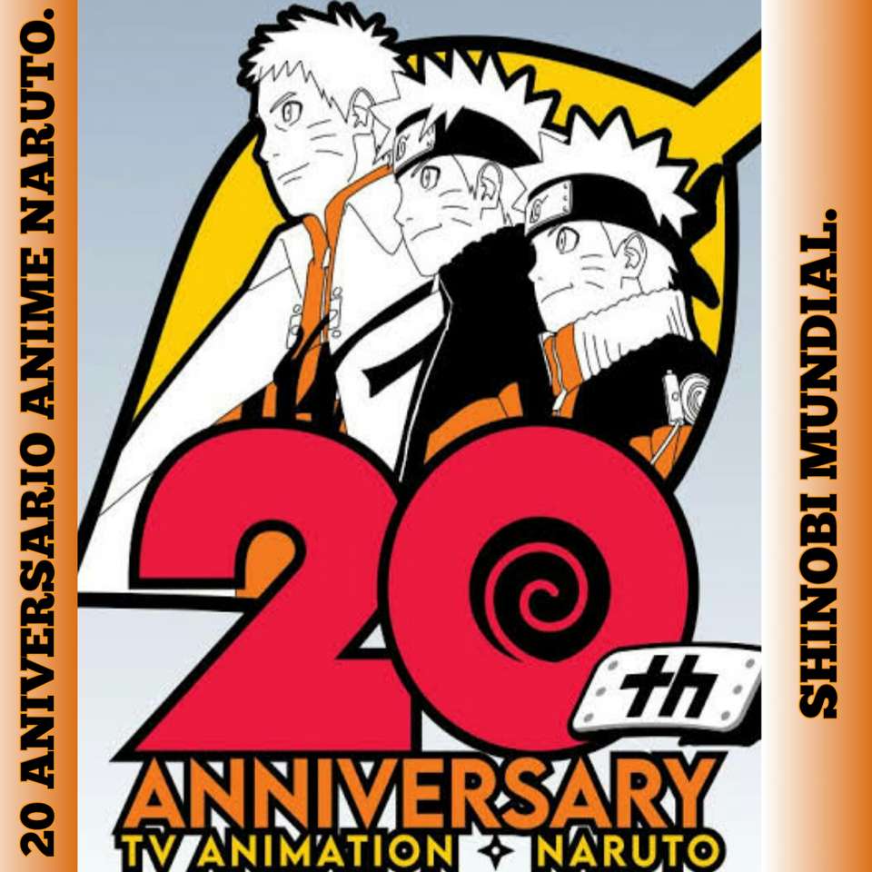 20e anniversaire de l'anime Naruto Shinobi World puzzle en ligne