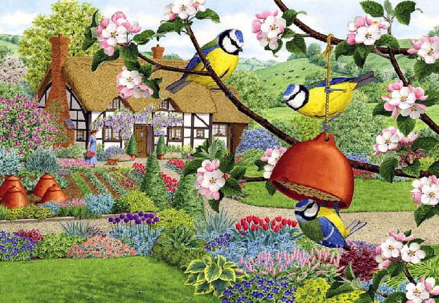 dia de primavera no campo puzzle online