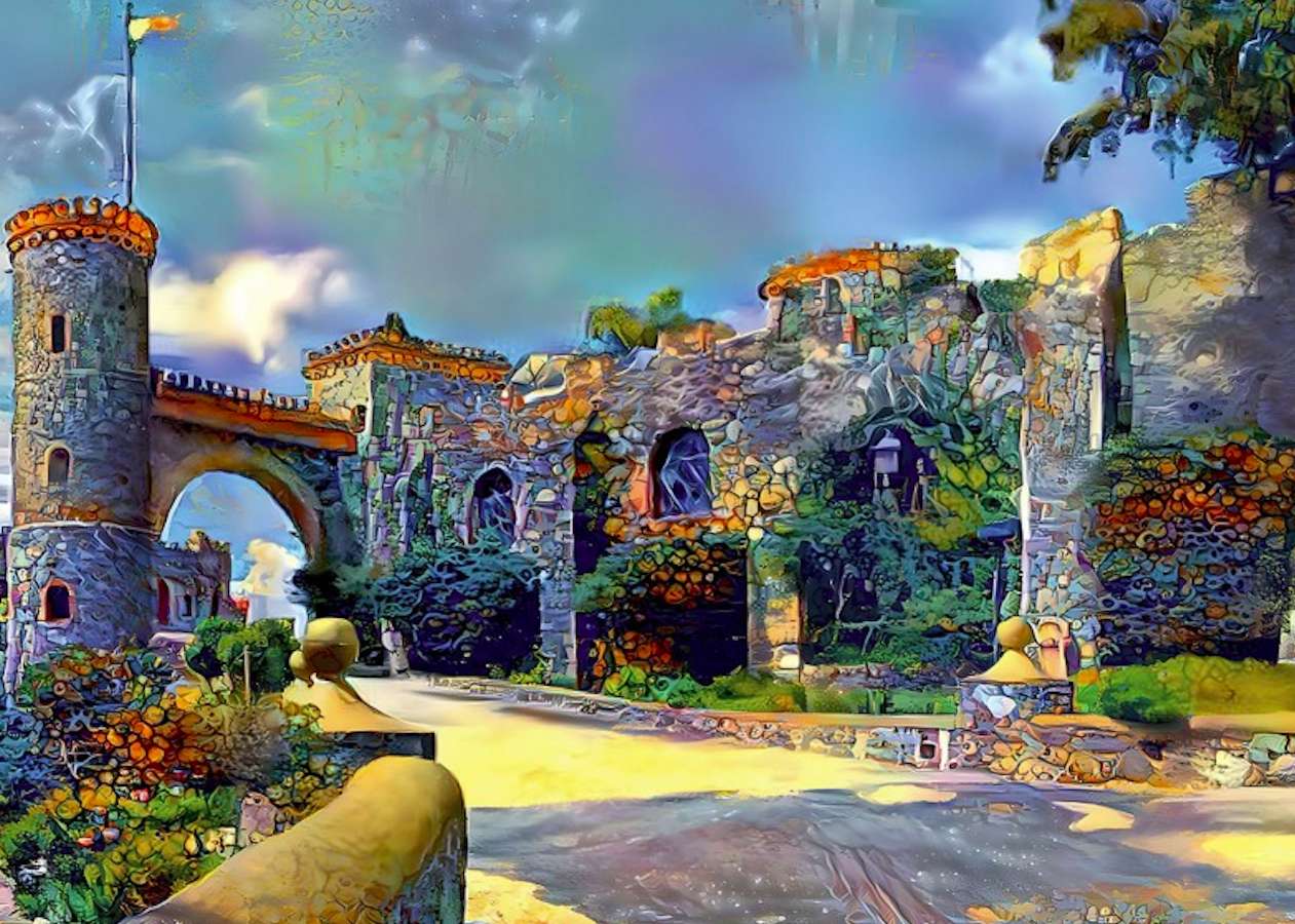 Mexikó-Castillo de Santa Cecilia kastély online puzzle