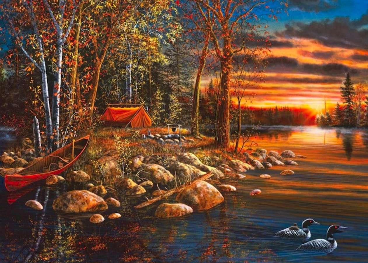 Autumn sunrise, time to get up jigsaw puzzle online