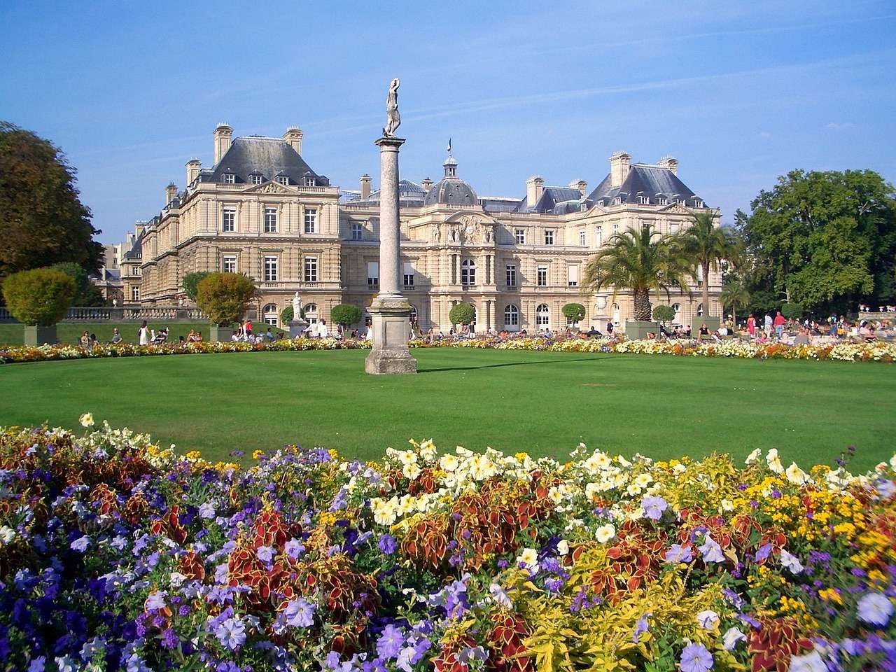 Luxembourg Gardens Paris Franciaország kirakós online