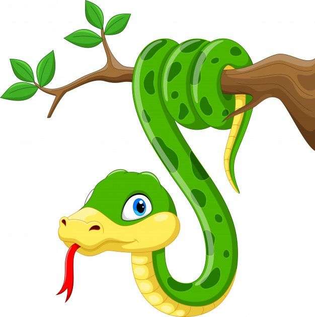șarpe în copac jigsaw puzzle online