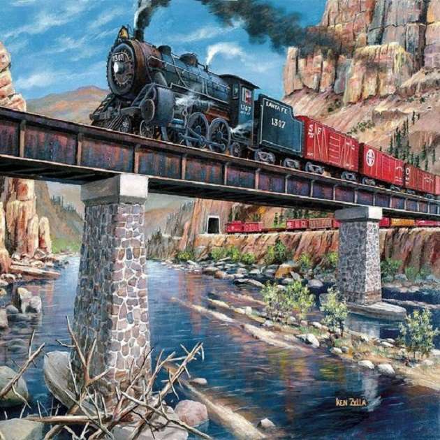 Freight train online puzzle