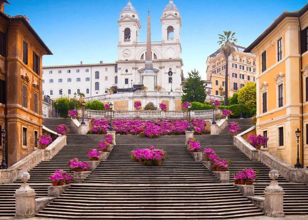 Spaanse trappen in Rome online puzzel