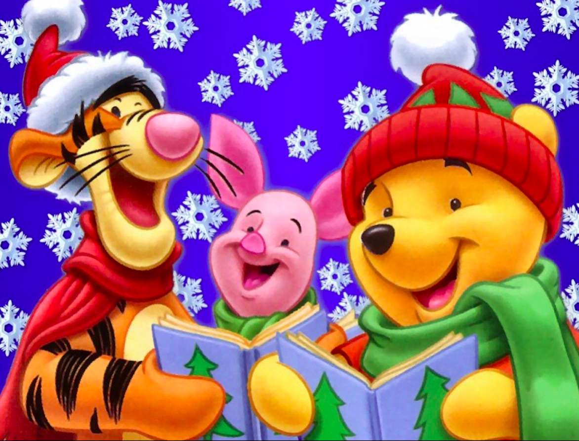 Ο Winnie the Pooh με χριστουγεννιάτικη στολή :) παζλ online