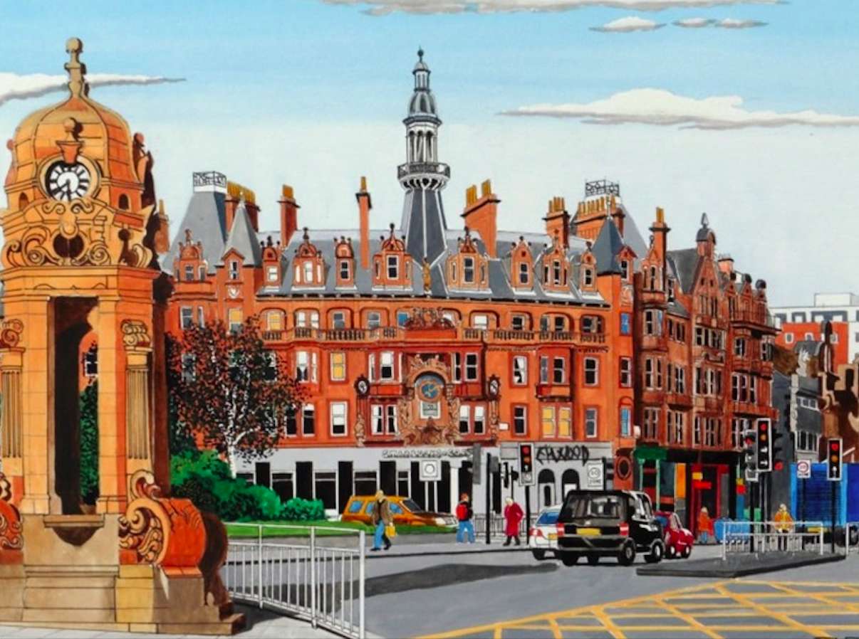 England-Leicester-historisches Gebäude-Rathaus Puzzlespiel online