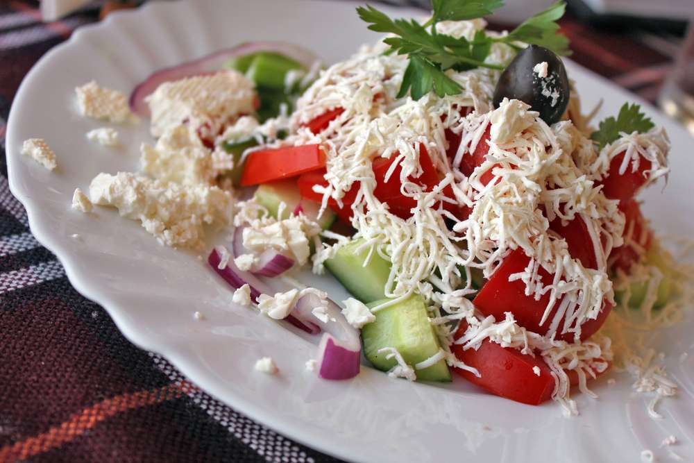 Bulgarischer Schopska-Salat Online-Puzzle