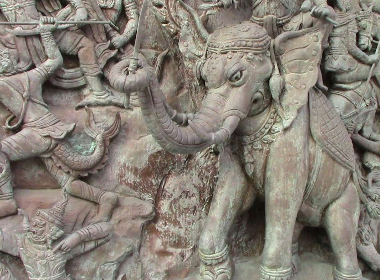 Thailanda-Bankog-Armata demonilor, sculptură miracolă jigsaw puzzle online