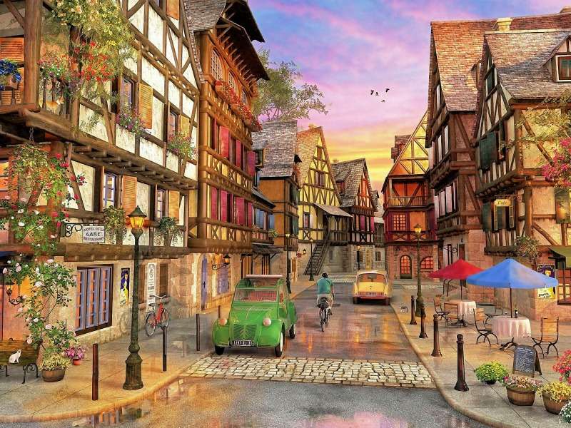 Prédios históricos de armazenamento na Colmar Street puzzle online