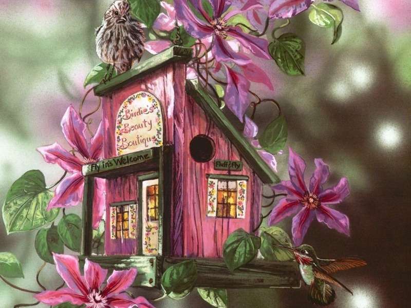 Une si belle maison d'oiseau puzzle en ligne