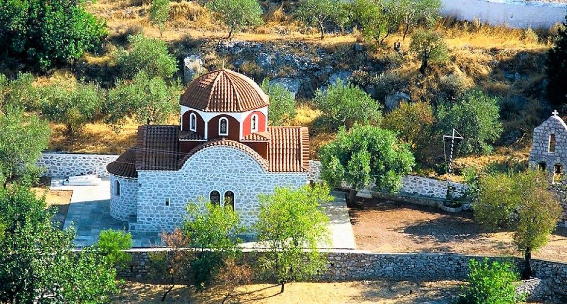 ギリシャの島ヒドラ修道院 ジグソーパズルオンライン