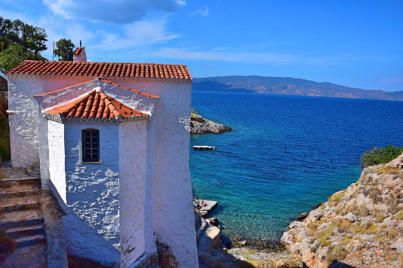 ilha grega de Hydra puzzle online