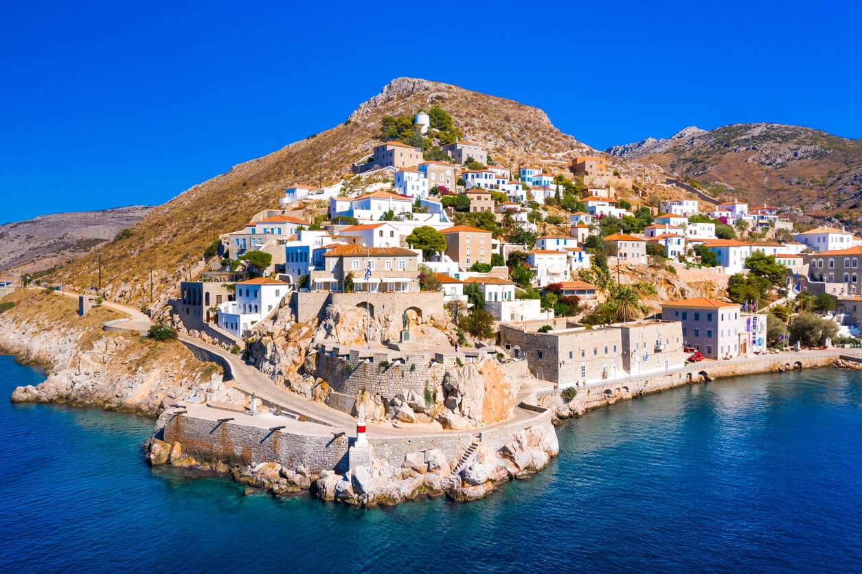 Griechische Insel Hydra Online-Puzzle