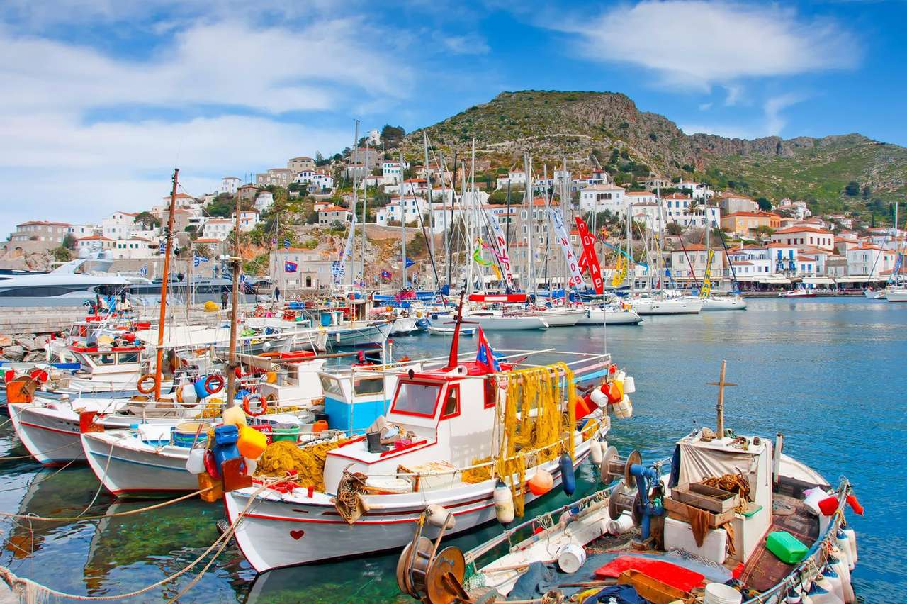 Griechische Insel Hydra Puzzlespiel online