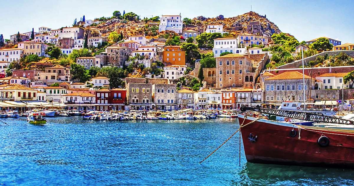 гръцкия остров Хидра онлайн пъзел
